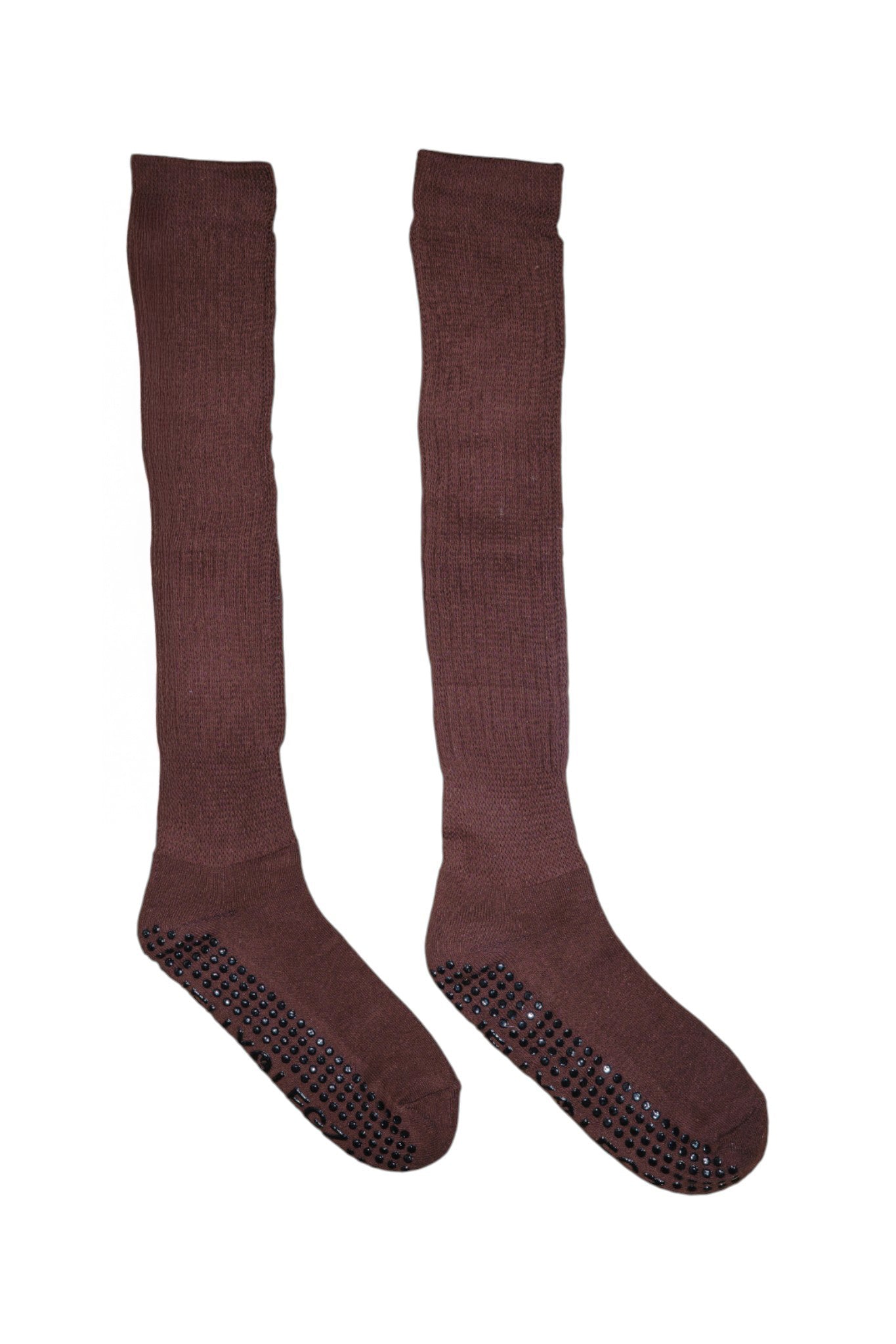 Espresso Brown SLOUCH Pilates Grip Socks