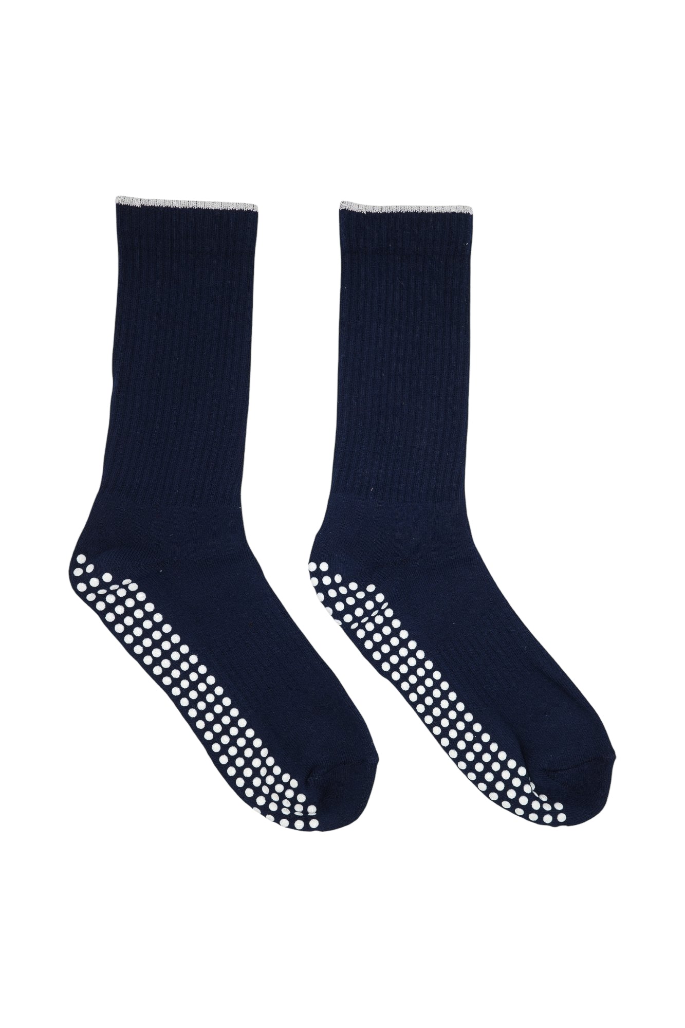 black and white pilates luxury grip socks