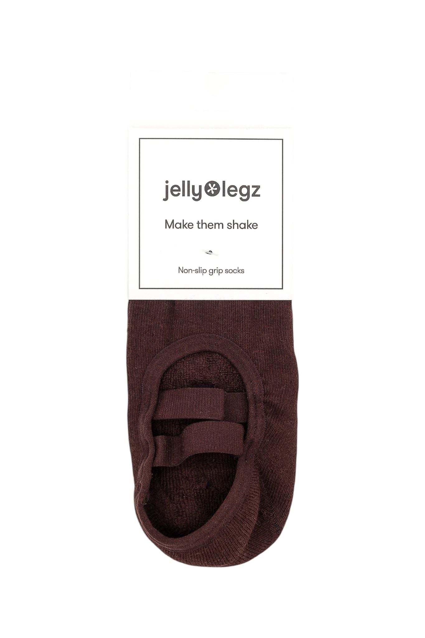 Dark Brown Smoky Quartz Pilates & Barre Grip Socks | Heart & Soul Collection