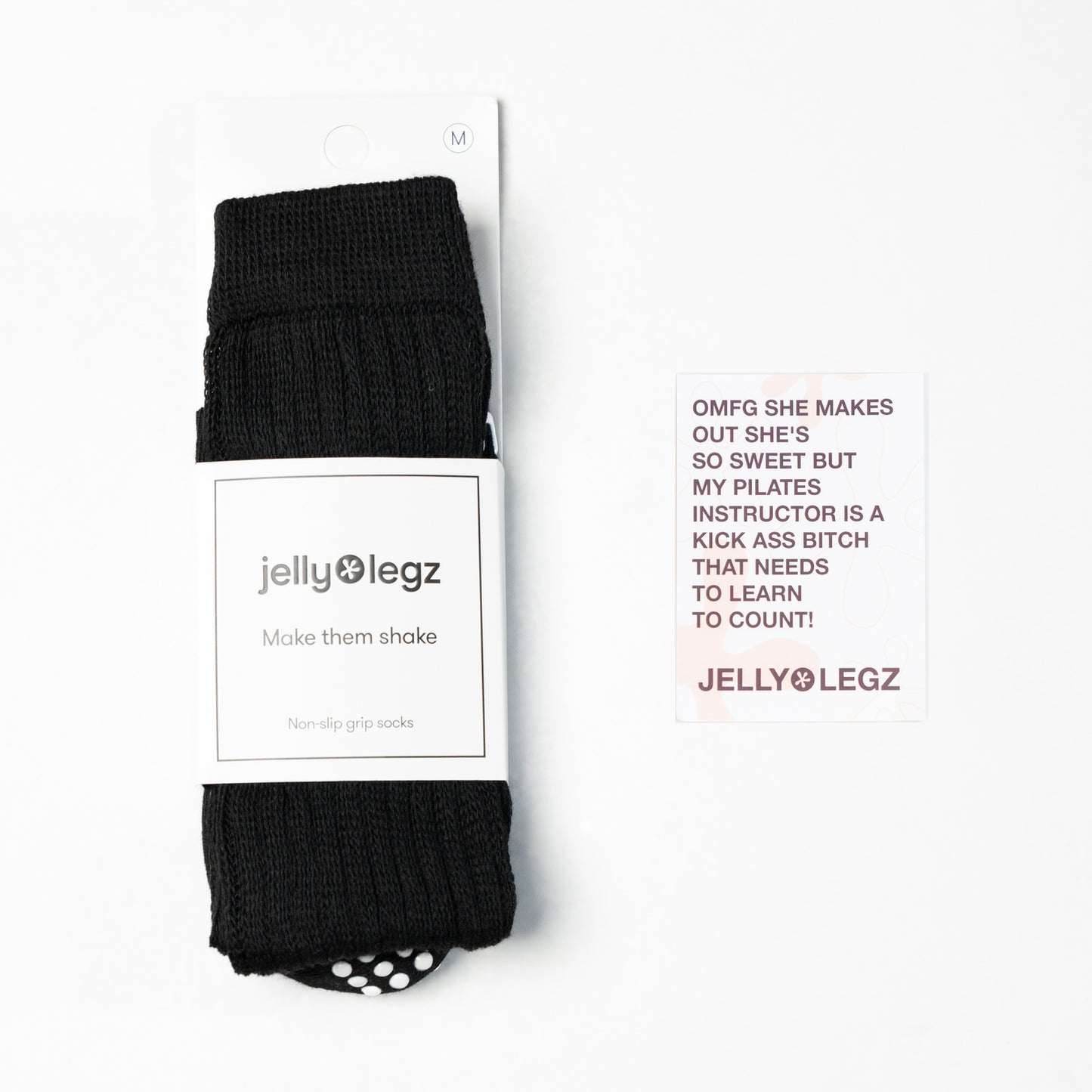 Slouch Pilates Grip Socks Black