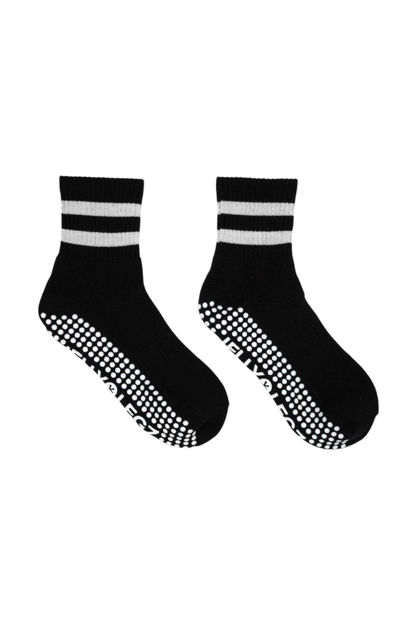 Balance Beam – Black & White Pilates Socks (Move With The Mood Collection)
