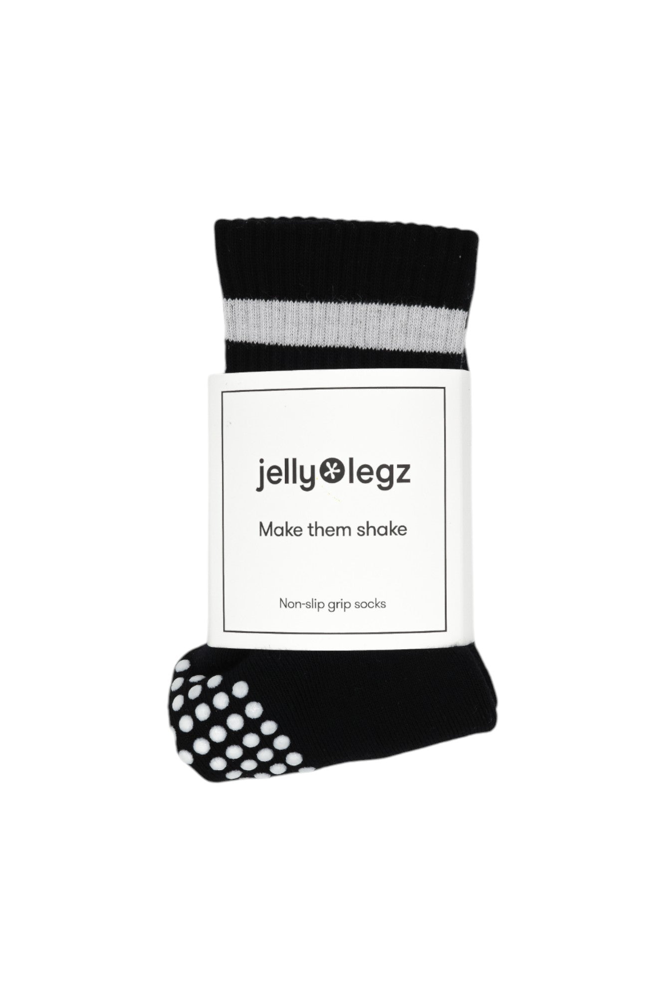 Balance Beam – Black & White Pilates Socks (Move With The Mood Collection)