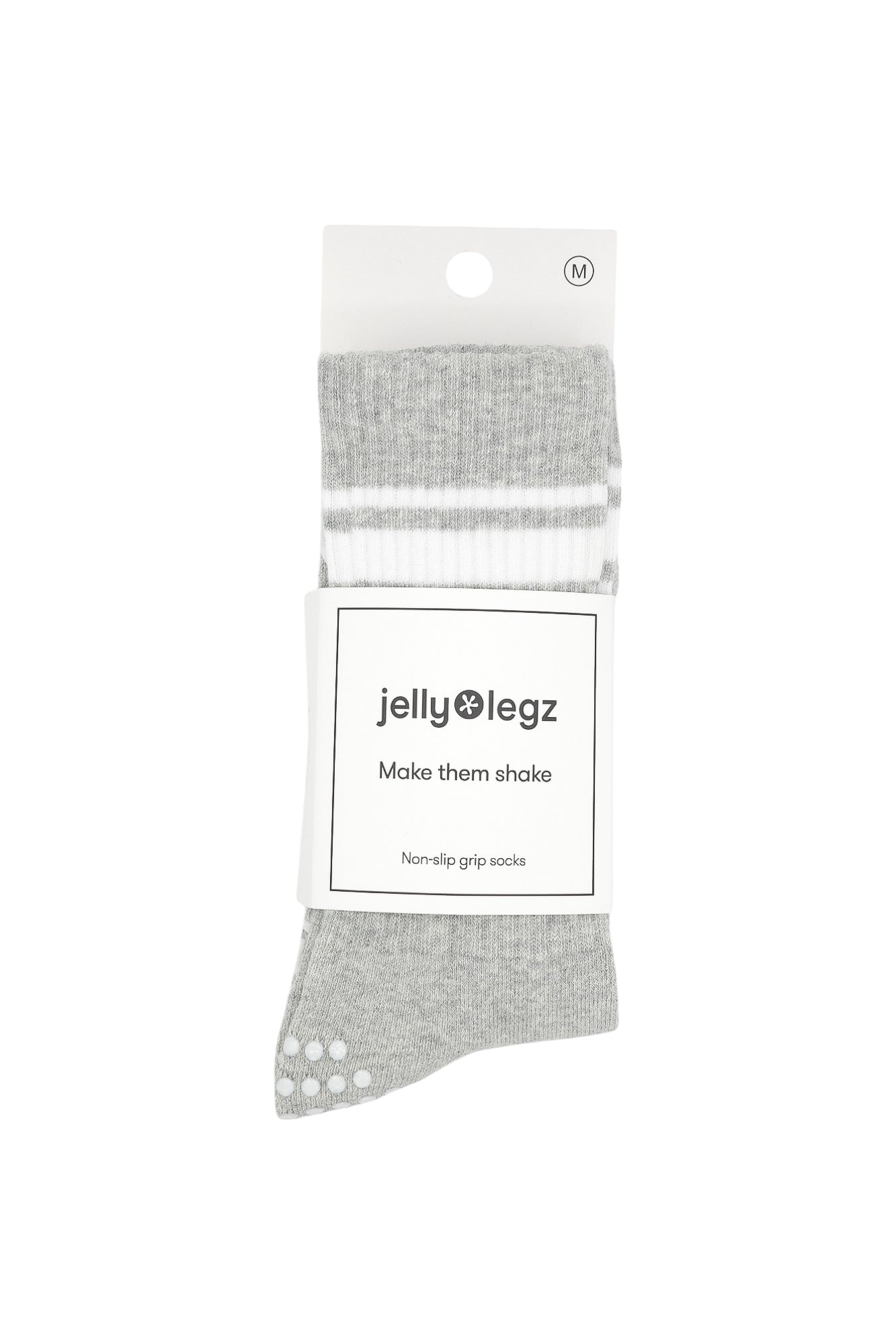 Light Grey SPIRIT QUARTZ Crewe Socks (Limited Edition Crystal Soul)