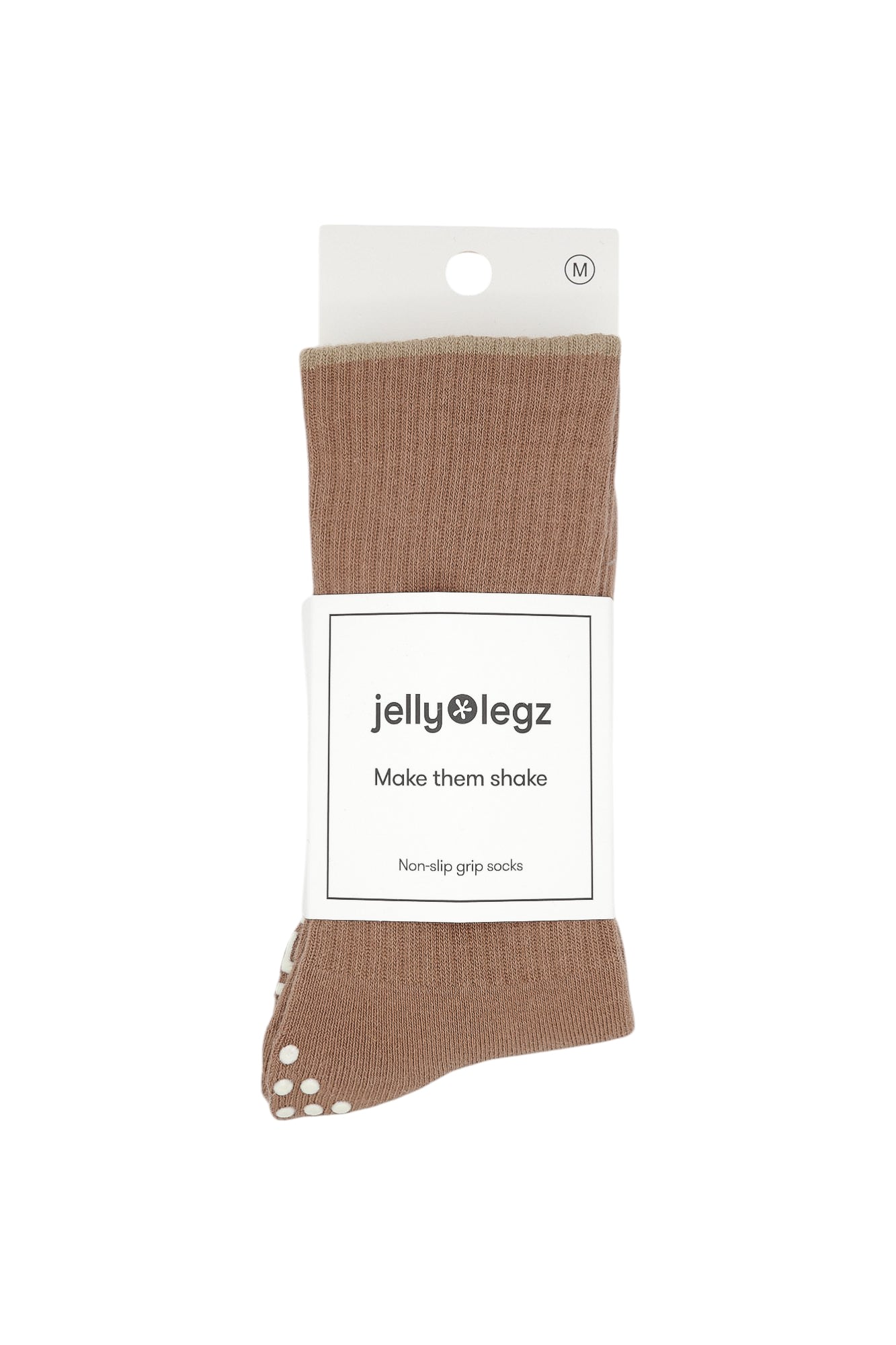 mocha mosse pilates socks luxury grip
