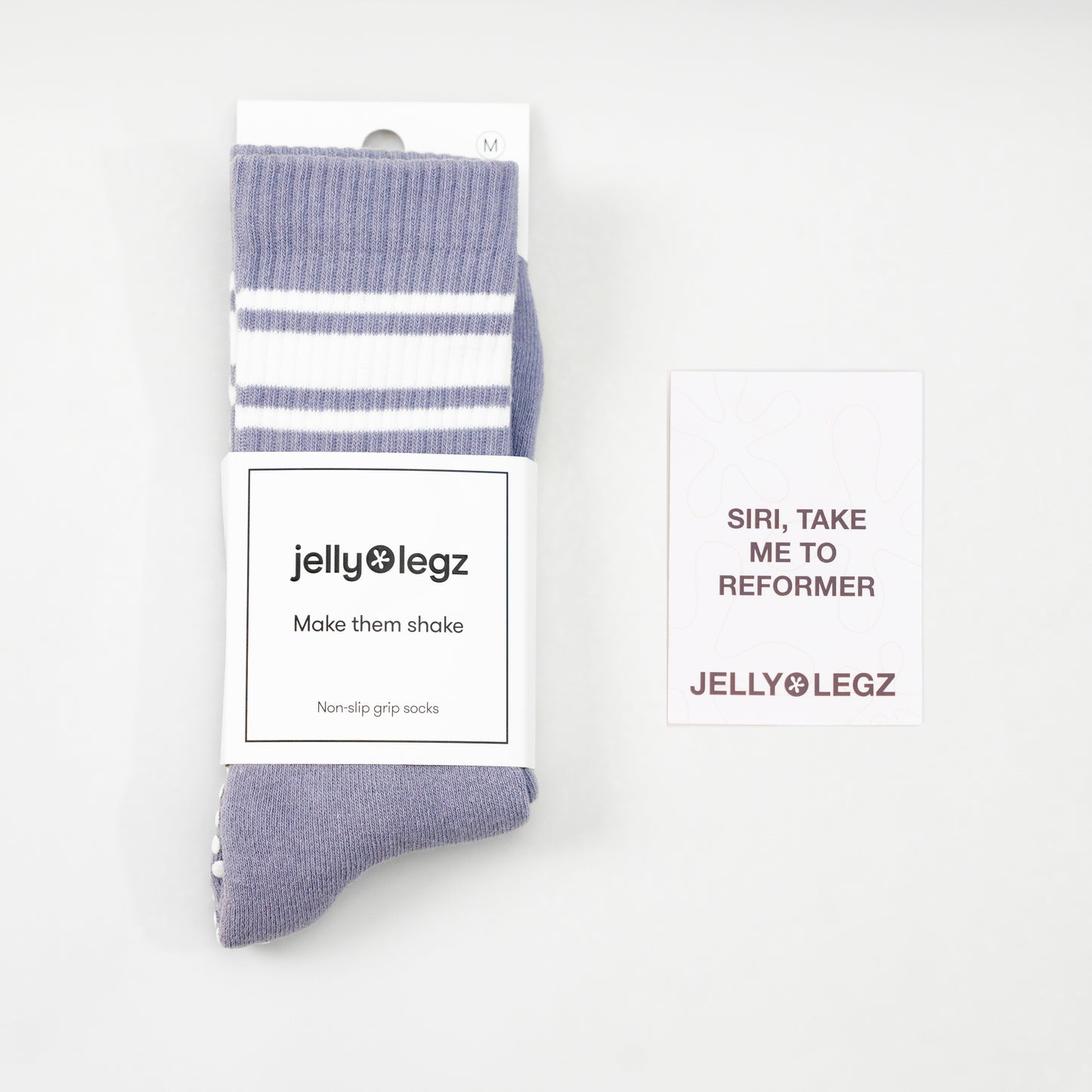 Lilac Blue AMETHYST Crewe Socks (Limited Edition Crystal Soul)