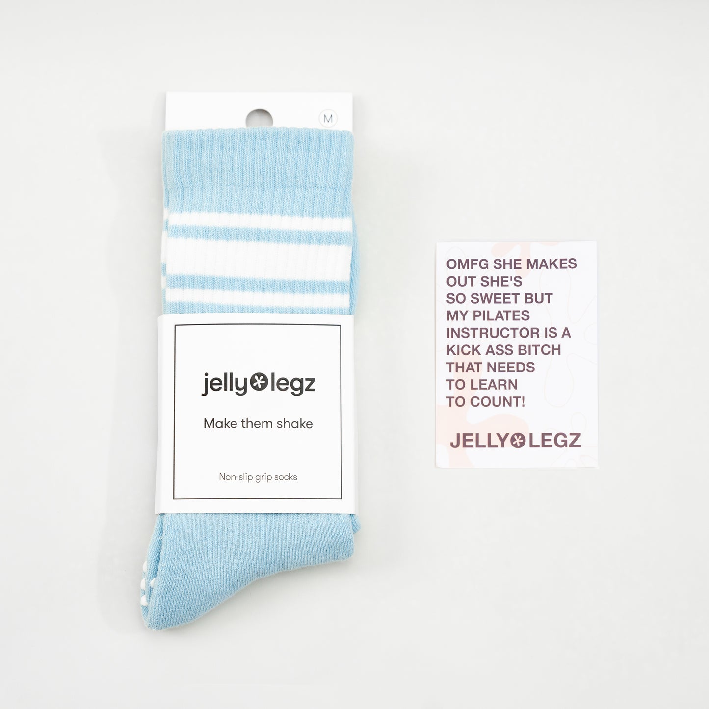 Pale Blue CELESTINE Crewe Socks (Limited Edition Crystal Soul)