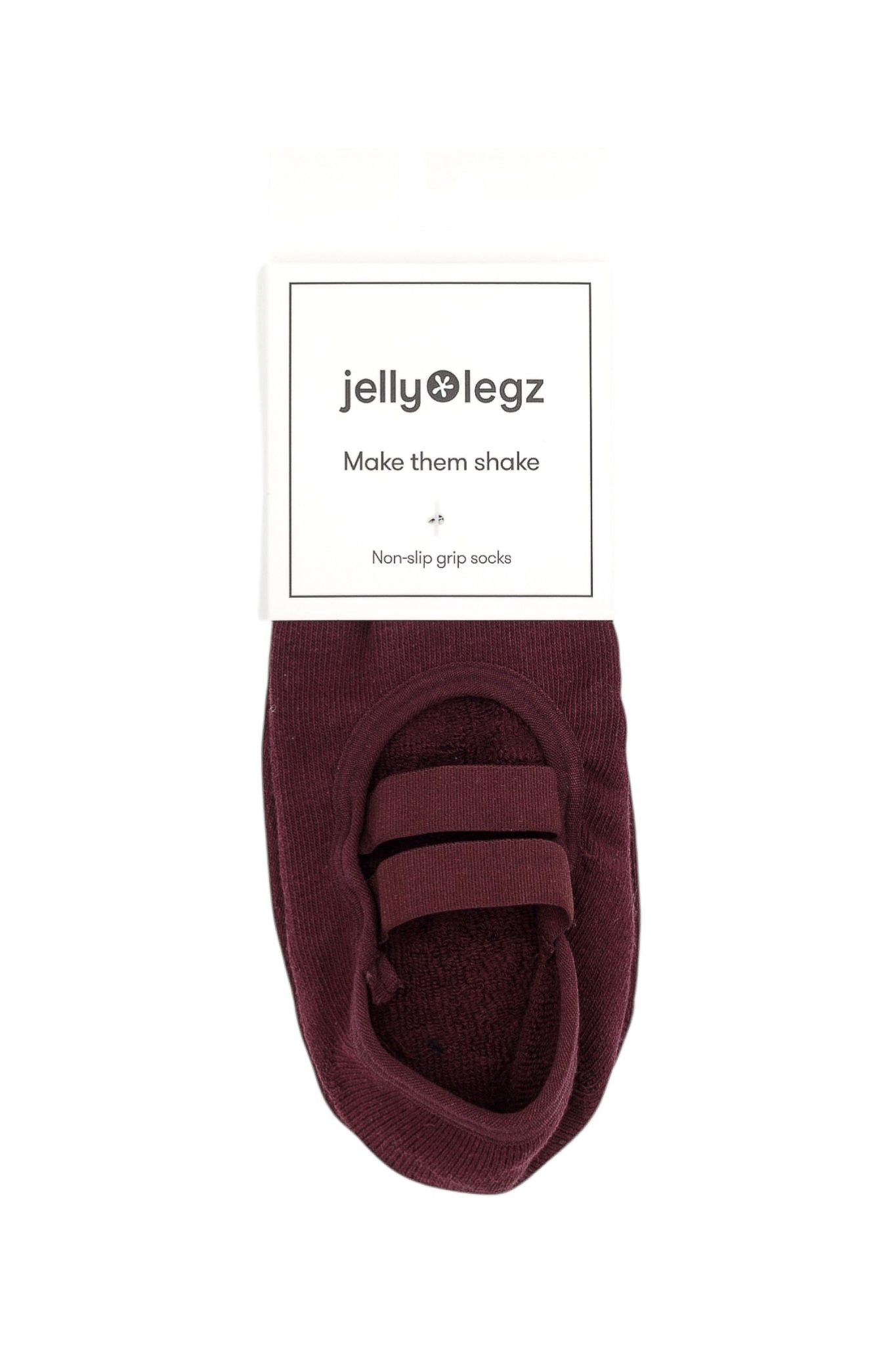 Burgundy Garnet Pilates & Barre Grip Socks | Heart & Soul Collection
