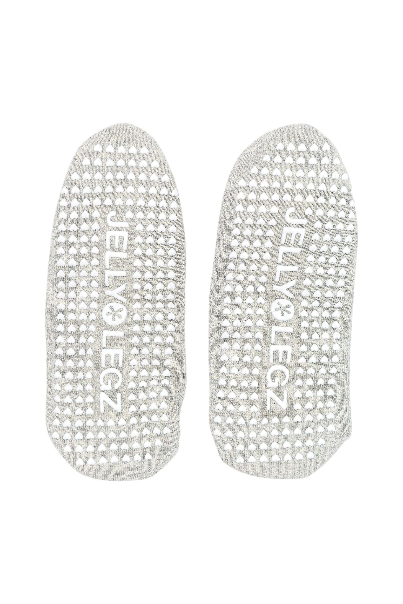 GREY HEMATITE PILATES & BARRE INFRARED GRIP SOCKS | HEART & SOLE