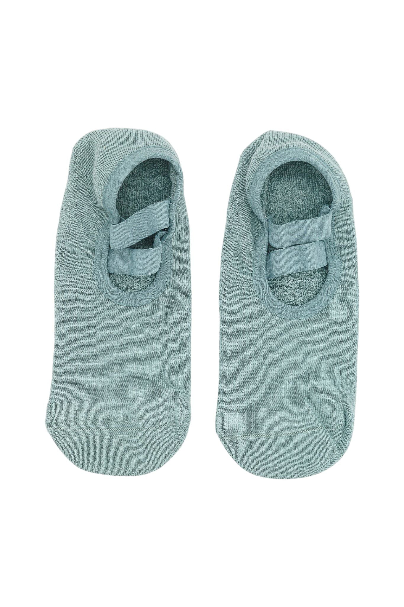 JADE GREEN PILATES & BARRE INFRARED GRIP SOCKS | HEART & SOLE