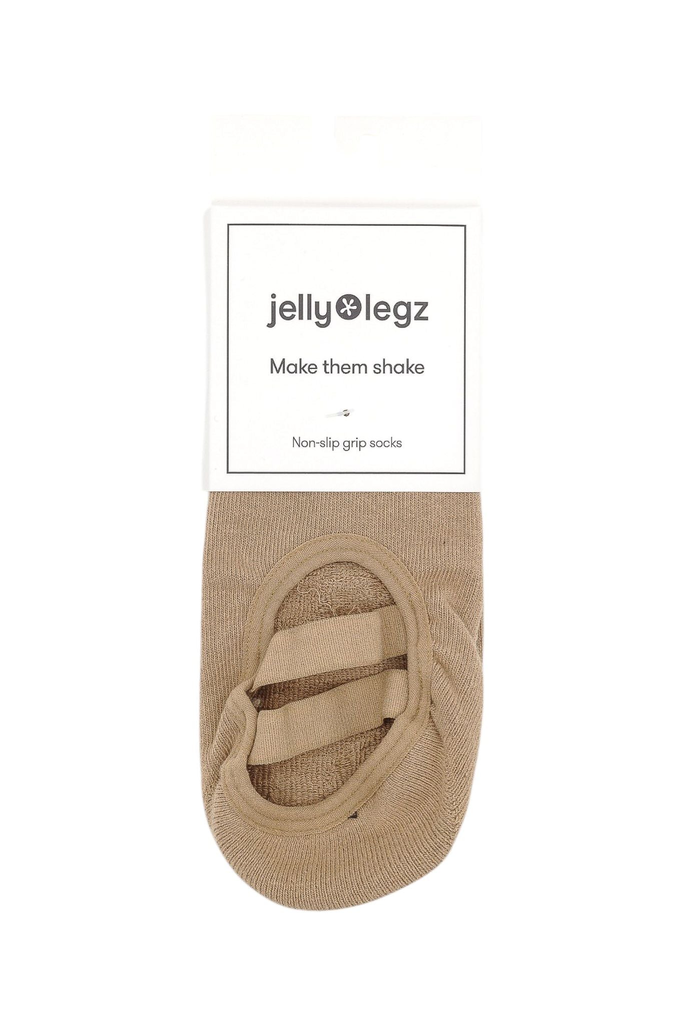 CARAMEL TIGERS EYE PILATES & BARRE INFRARED GRIP SOCKS | HEART & SOLE