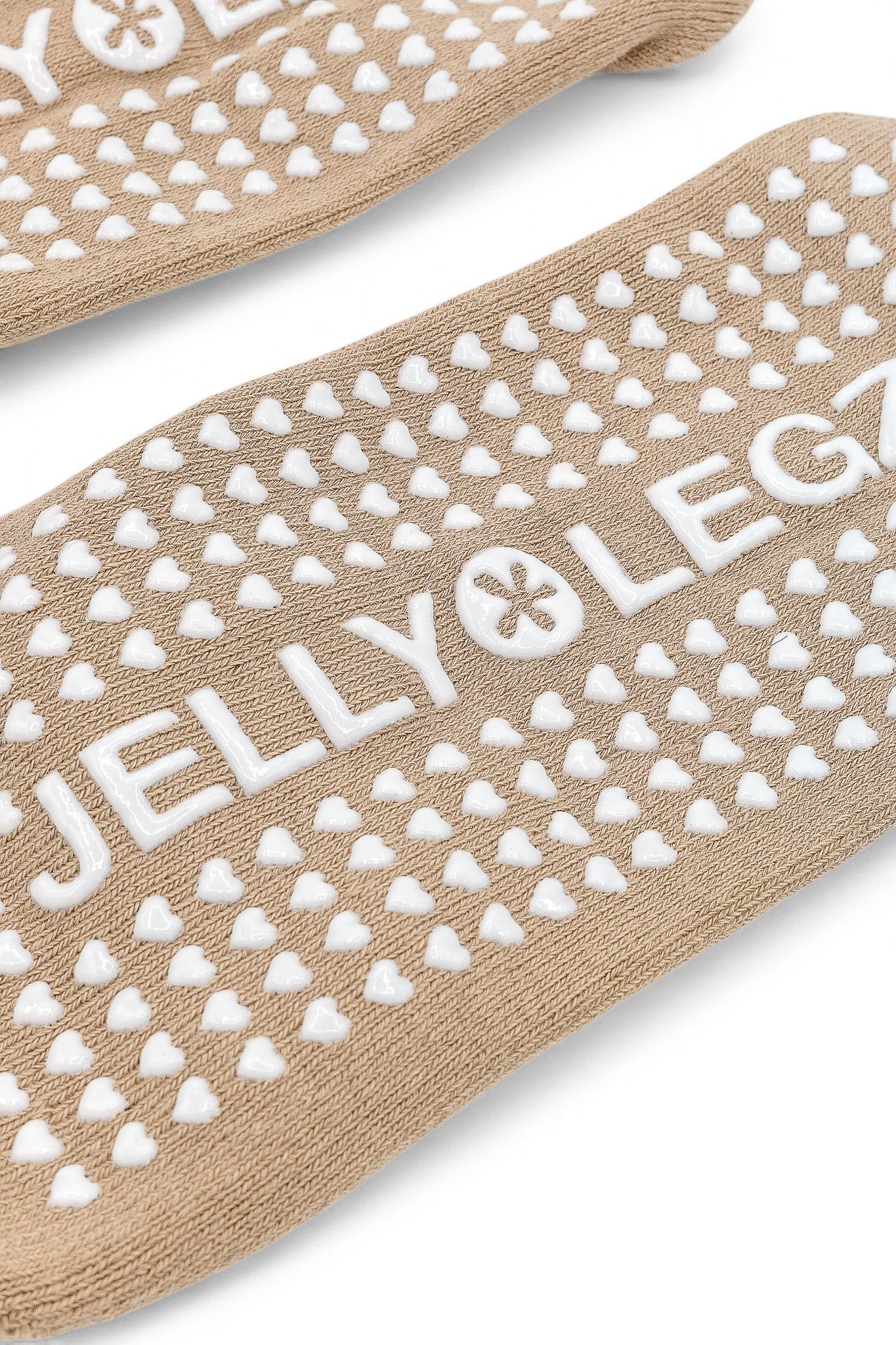 CARAMEL TIGERS EYE PILATES & BARRE INFRARED GRIP SOCKS | HEART & SOLE