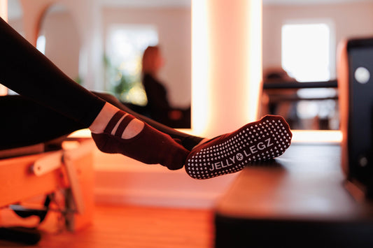 Burgundy Garnet Pilates & Barre Grip Socks | Heart & Soul Collection