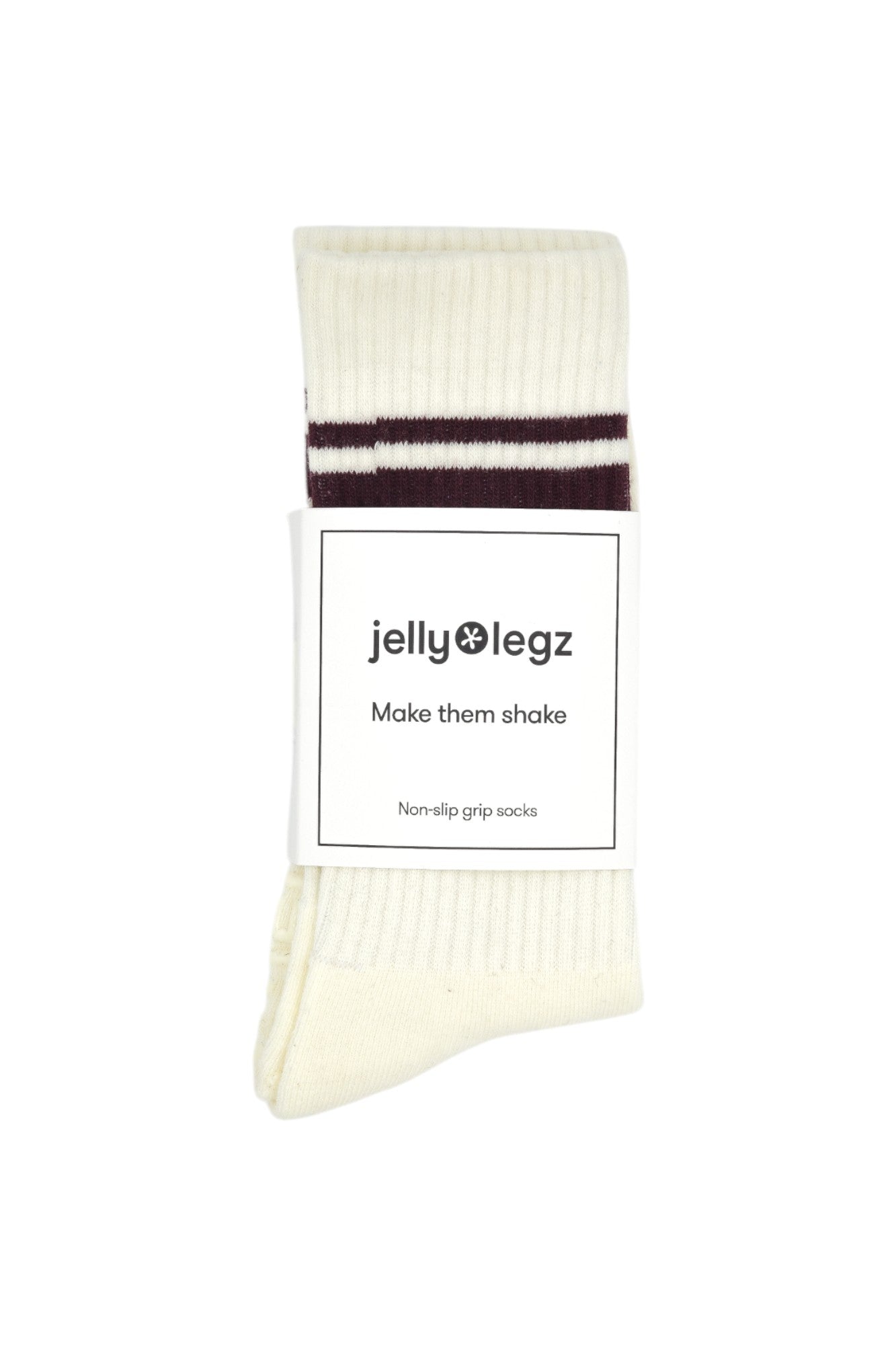 Burgundy Bliss & CreamGrip Pilates Socks (Move With The Mood Collection)