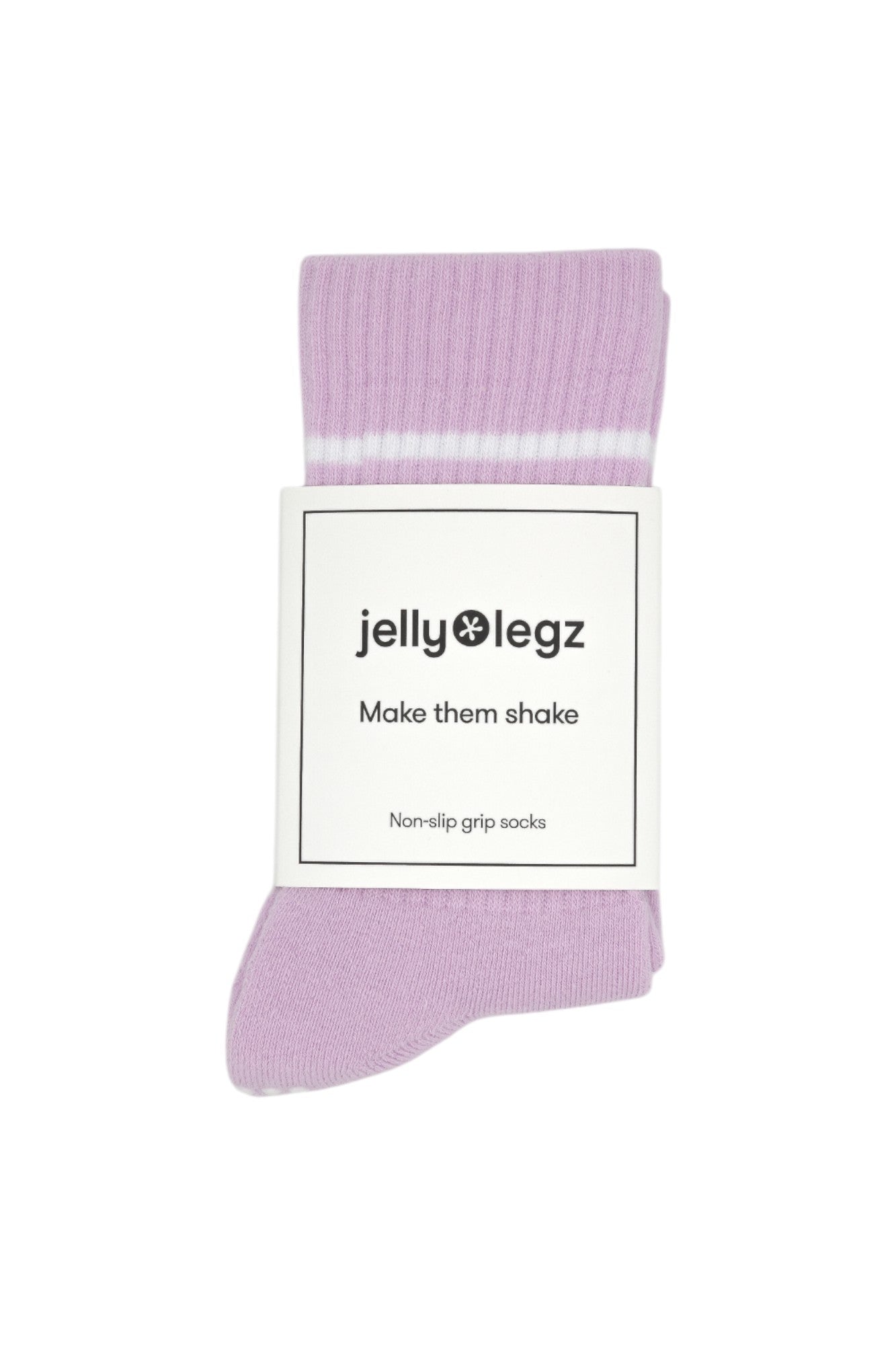 Children's Marshmallow Pink Crewe Pilates Grip Socks (Kids Pastel Collection)