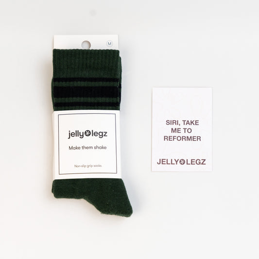 sea green grip pilates socks