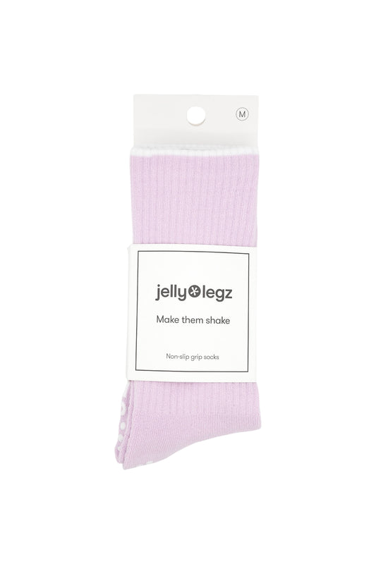 luxury pink pilates grip socks