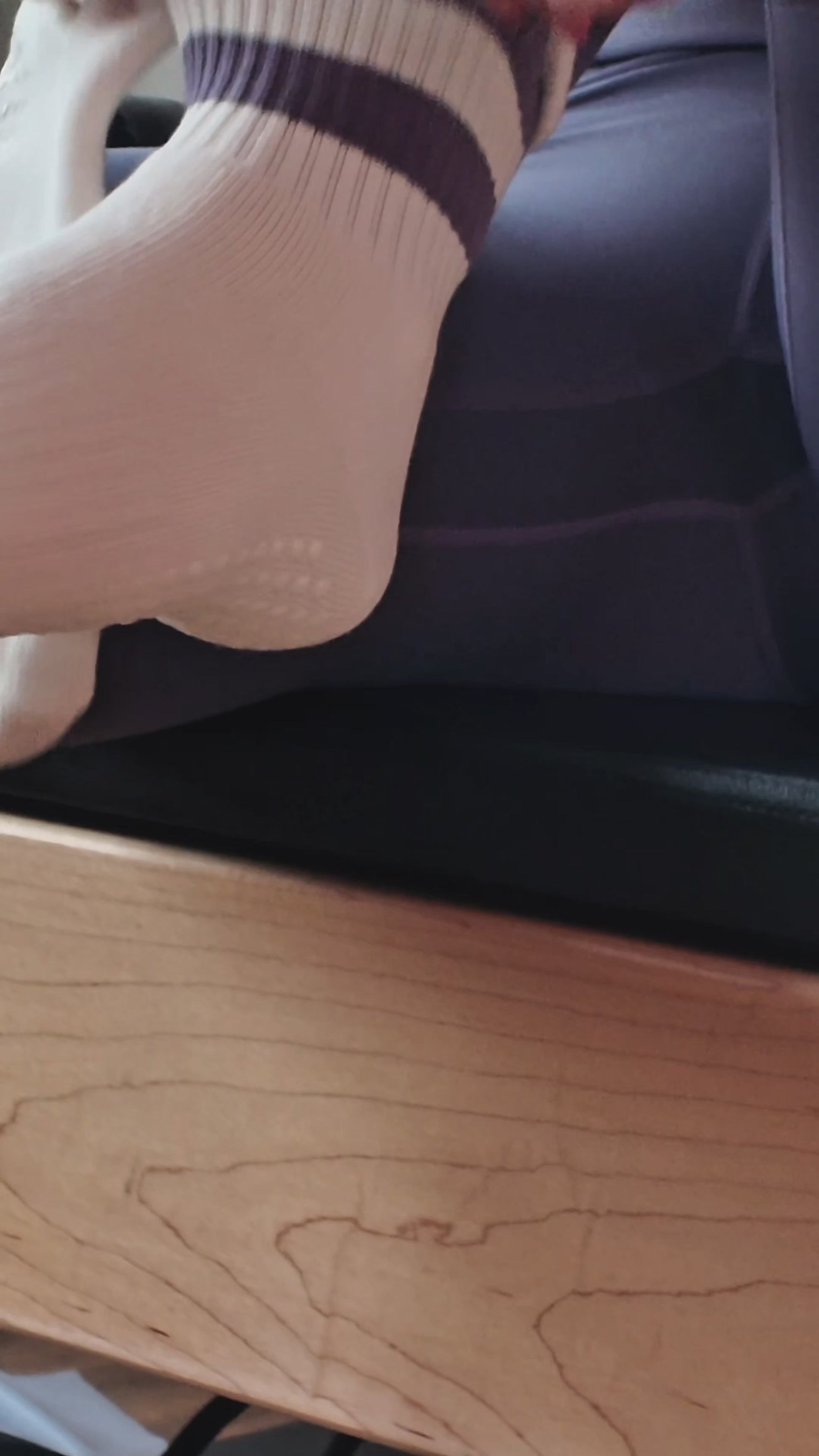 purple plum pilates luxury grip socks by jellylegz